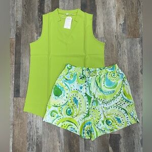 Two Piece Set - Top & Shorts